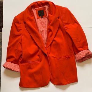 The Limited Orange Lined Blazer